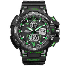 Часы наручные Smael мужские электронные SM1376black-green