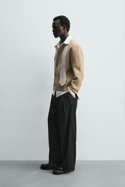 TEXTURED RELAXED FIT CARDIGAN - Zara фото 4