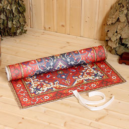 Коврик - лежак для бани и сауны «Ретро», 150×50 см, шерсть, полиэстер, «Добропаровъ»