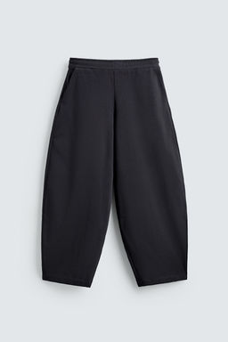 PANTAL?N JOGGER BALLOON FIT ESTRUCTURA RIB / Azul - Zara фото 6