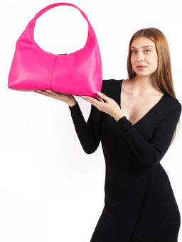 LACCOMA сумка Зафира-L815-фуксия эко кожа хлопок  фото 8