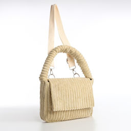 Сумка молодёжная на магните, цвет бежевый - Simaland фото 3