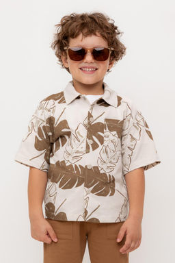 КР 302731/бежевый,тропики к556 рубашка для мал - Crockid фото 7