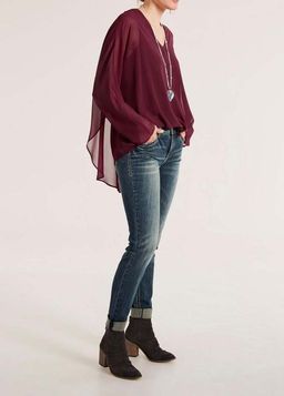 Блузка, бордовая - Heine фото 5