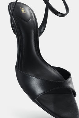 MID-HEEL SANDALS WITH ANKLE STRAP - Zara фото 9