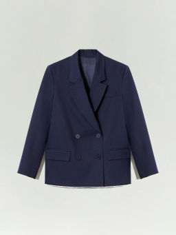 ЕМКА / Двубортный жакет с необработанным краем - Emka фото 5