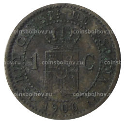 1 сентимо 1906 года Испания