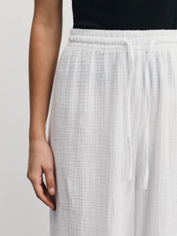 Широкие брюки из муслина / Zarina  фото 6