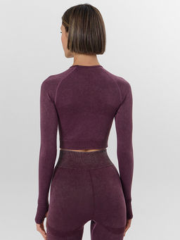 Джемпер женский для занятий спортом бордовый - Mark formelle фото 2