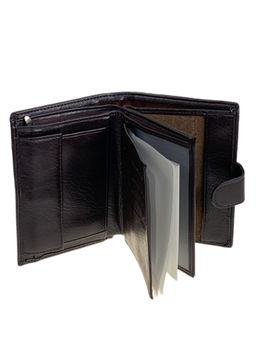 Кошелек-органайзер мужской из натуральной кожи, цвет кофе - Greta фото 2