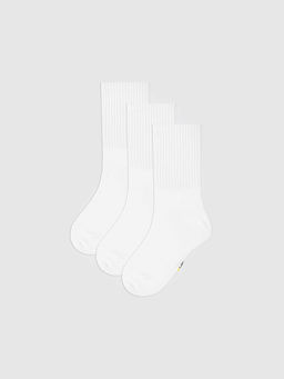 Мультипак детских высоких носков (3 пары) белого цвета - Mark formelle фото 2