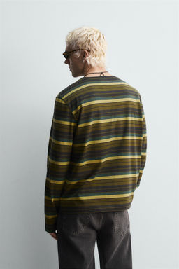 STRIPED JACQUARD T-SHIRT - Zara фото 3