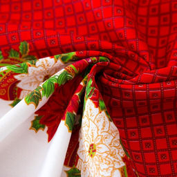 Скатерть новогодняя Доляна Процветания в Новом году 145*300 см, 100% п/э  фото 5