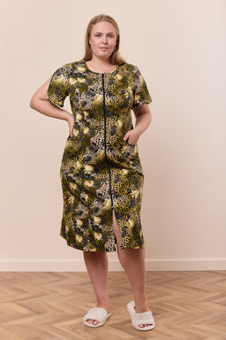Халат с коротким рукавом из хлопка М325408зч - Елена фото 2