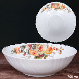 Тарелка глубокая суповая 650 мл 175 мм А / TW-70XN (7064) /уп 48/ Букет пионов /687921