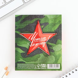 Подарочный набор, стикеры 20 листов и мини ручка шариковая Настоящий герой. 23 февраля - Artfox фото 6