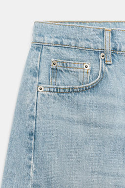 BERMUDA DENIM RELAXED TIRO MEDIO ZW COLLECTION / Azul lavado - Zara фото 7