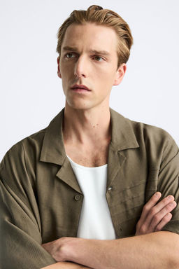 LIYOSEL - KETEN POLO T-SHIRT - Zara фото 6