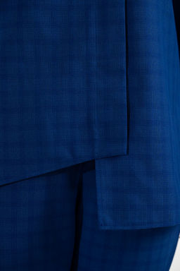 Блузка ТБ-127 клетка василек