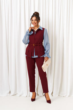 Костюм Beautiful Free 6440 марсала+голубой