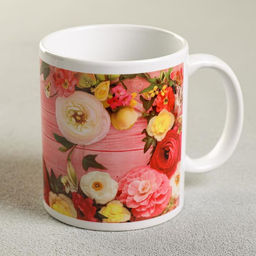 Кружка сублимация Ольга цветы, 320 мл, с нанесением - Дарим Красиво фото 3