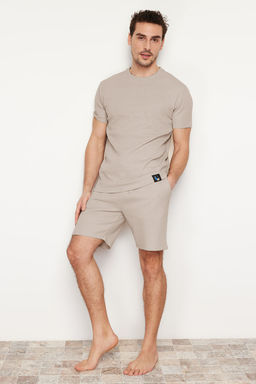 TRENDYOL MAN Siyah Regular Fit Sortlu Pijama Tak?m? TMNSS23PT00036 - Trendyolmilla фото 31