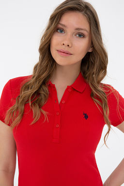 Kad_n K_rm_z_ Basic Polo Yaka Ti__rt - U.s. polo assn фото 2