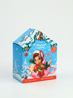 Подарочный набор С новым годом: горячий шоколад 3 шт. ? 25 г, маршмеллоу 40 г, декор 17 г - Фабрика счастья фото 2