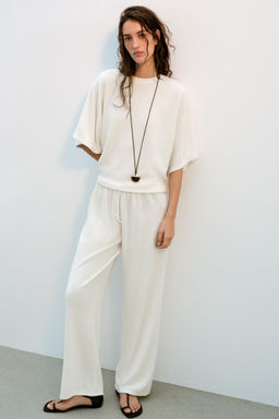 TOP R?STICO MANGA CORTA / Crudo