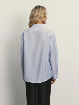 Блузка прямого кроя с содержанием льна / Zarina фото 5