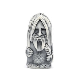 Магнит из мрамолита "Даждьбог" 30*12*58мм Радуга камня