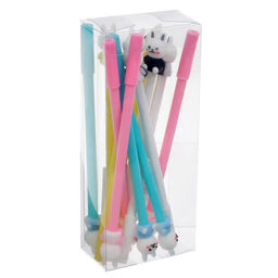 Цена за 12 шт. Ручка-прикол Calligrata «Зайка», чёрный стержень, гелевая, МИКС