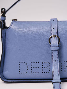 Сумка кожаная на плечо Deboro 30790 сиреневый закат