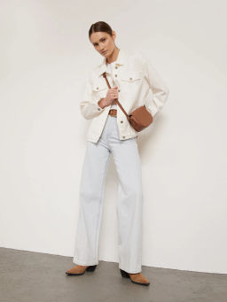 Широкие джинсы, D241/bleach