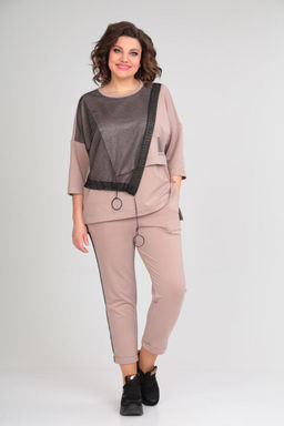 Костюм Michel Chic 1329/1 пудра, черный