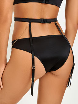 Infinity / Трусы с поясом для чулок Melia черный - Infinity Lingerie фото 3