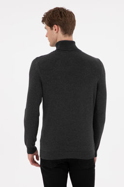 Erkek Antrasit Melanj Basic Kazak