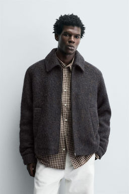 CROPPED TEXTURED OVERSHIRT - Zara фото 2