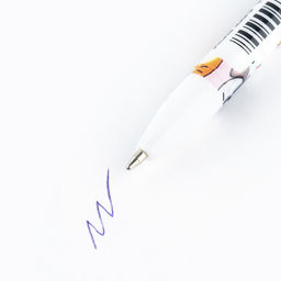 Цена за 10 шт. Ручка пластик шариковая, синяя паста, 0,5 мм Котики - Artfox фото 6