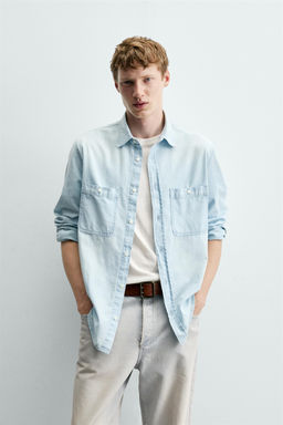 CAMISA REGULAR FIT DENIM / Azul - Zara фото 2