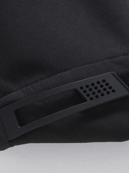 Ветровка мужская софтшелл виндстоппер с капюшоном спортивная черного цвета 9615_1Ch