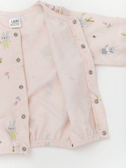 Кофта утепленная комплект 2шт., беж/бирюза - Lesi kids фото 7