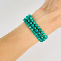 Бусины для украшений из Амазонита (70 бусин) 39 см