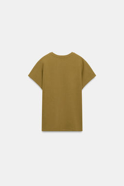 CAMISETA INTERLOCK MANGA JAPONESA / Oliva - Zara фото 8