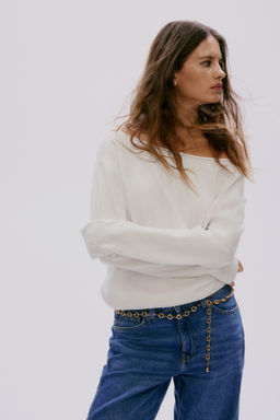 Jersey off-the-shoulder - H&m фото 7