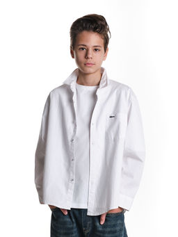 Рубашка для мальчика Hipster 33-SN01 белый - Mini maxi фото 3