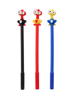 Цена за 2 шт. Ручка гелевая-прикол Курица МИКС