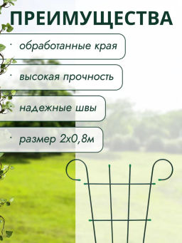 Шпалера Веер (выс. 2м, шир. 0,8м) ст.тр. 10мм (К-126-1) - On фото 3