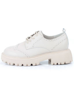 03-5928-5 BEIGE Полуботинки женские (натуральная кожа)