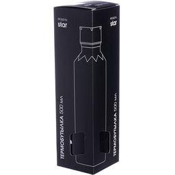 77030-2 Термобутылка 500мл. Star, черная (х20) - Mayer&boch фото 2